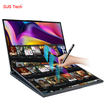 Professional customized dual touch screen notebook computer