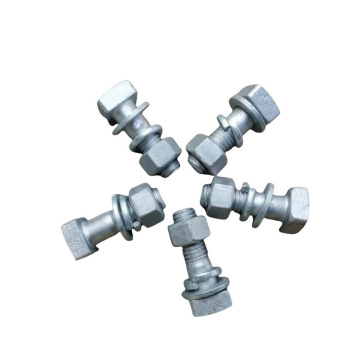 High-Quality ANSI Grade 8.8 & 10.9 Hex Head Bolts with Galvanization and Washers: Complete Bolt Sets for Durable Applications