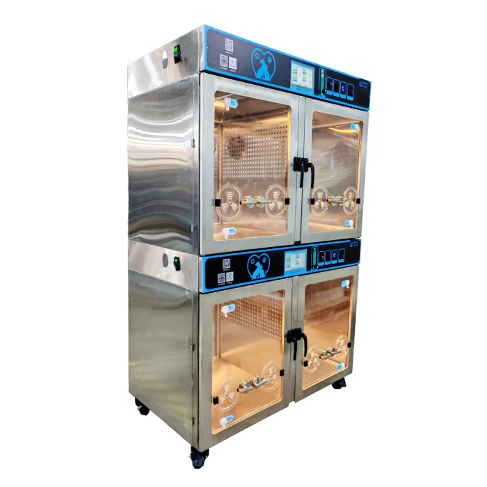 Jaula de cámara de oxígeno de la UCI veterinaria multifuncional