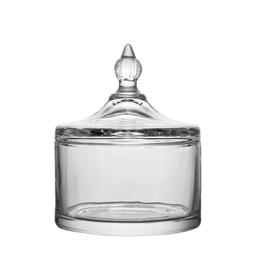 Transparent Glass Storage Jar - Wholesale Candy Holder with Lid