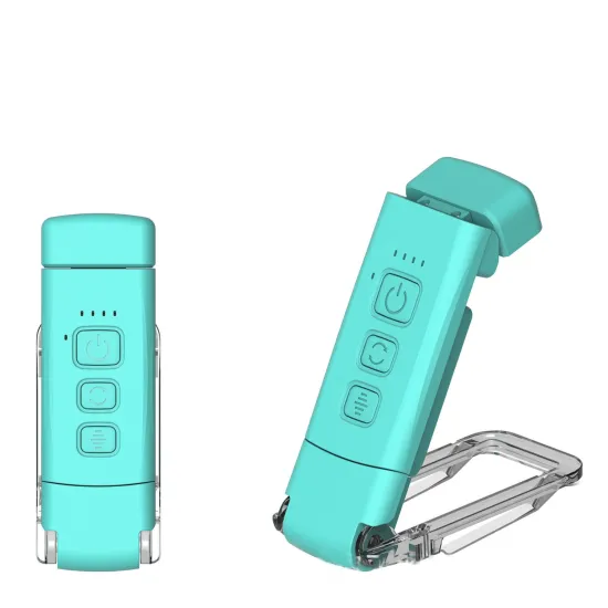 Mini Portable Eye Care Amber Book Reading Light - Rechargeable LED Clip-On Book Light Bookmark