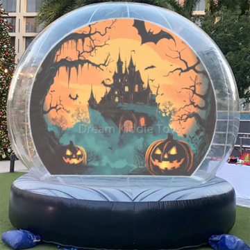 Inflatable Halloween Decorations: Snow Globe Tiny House Bubble Bounce Tent for Nightclub Packaging