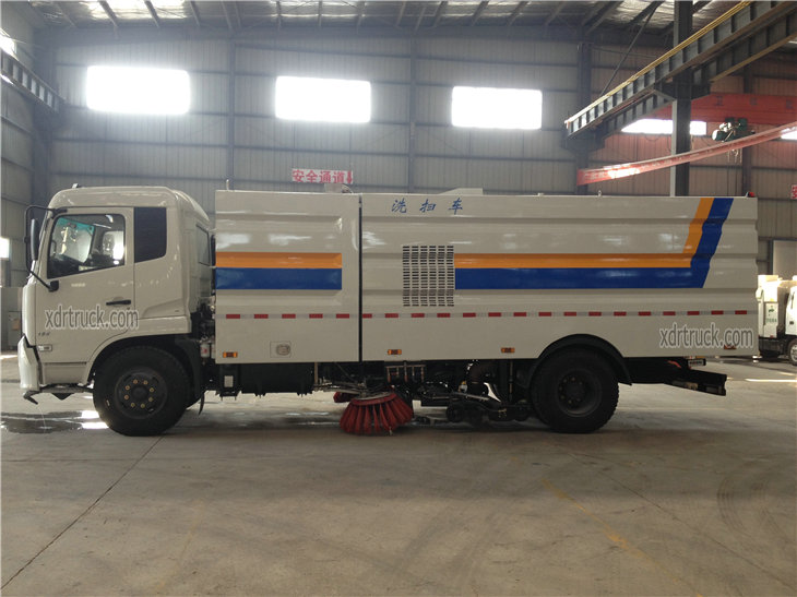 7cbm sweeper wash truck