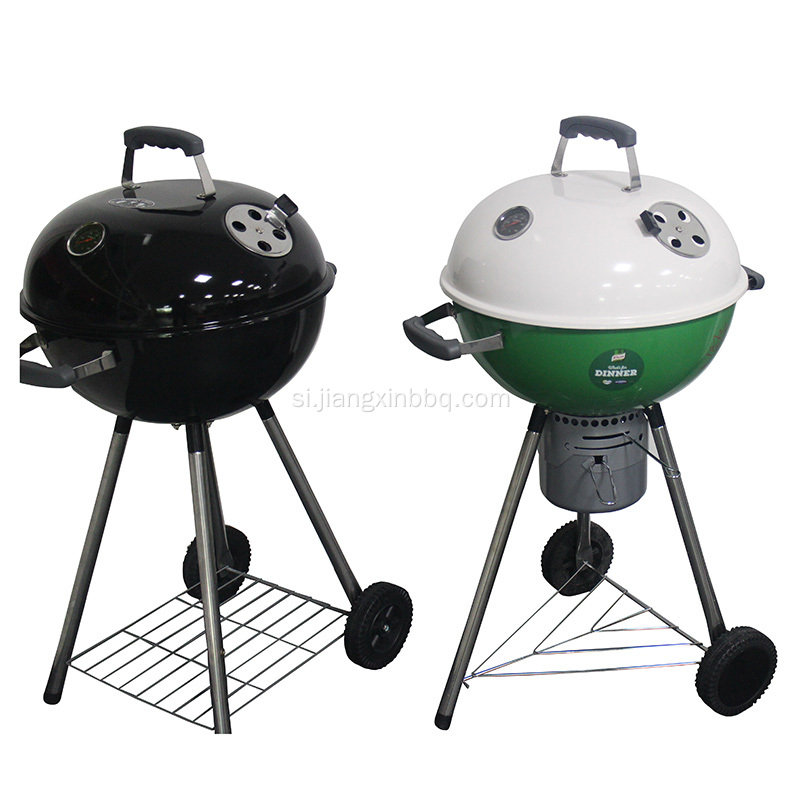 Decal මුද්‍රණය සහිත අඟල් 18 Kettle Grill