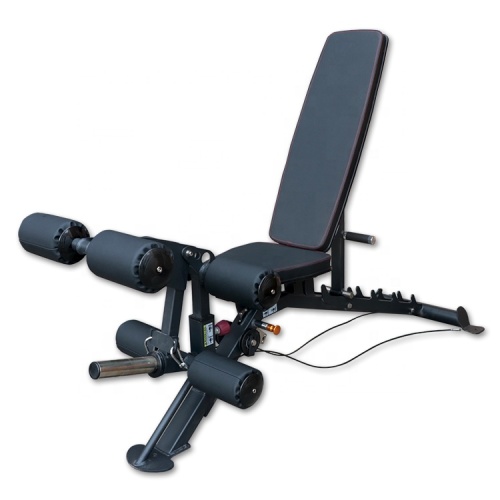 Black Gym Leg Curl Weight Bench Machine