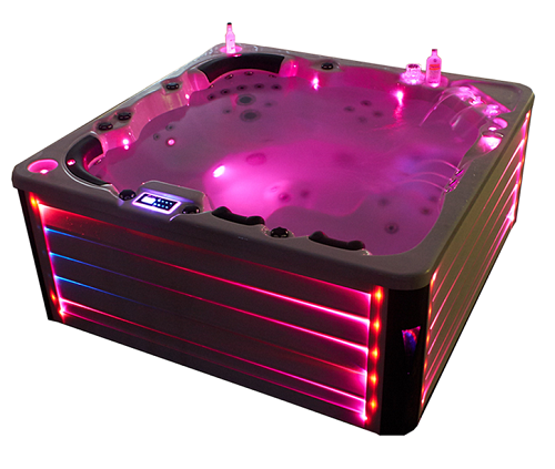 Deluxe 6 Person Hot Tub Spa with amazing LED spa skirt