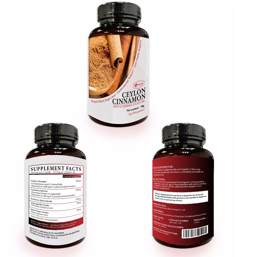 Slim Berberine Alpha Lipoic Acid Ceylon Cinnamon Capsules