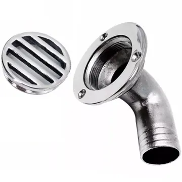 Marine-grade 90 Degree Cockpit Scuppers: 316 Stainless Steel Boat Deck Floor Drain and Cockpit Drain Solutions