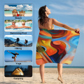 Custom Sublimation Design Printed Beach Handtuch