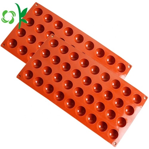 Molde de silicone para bombons de chocolate quente semicírculos