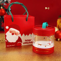 Clear Plastic Paper Tube Custom Christmas Round Box