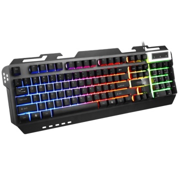 D104 Keys Gaming Keyboard and Mouse Set with RK300 LED Backlight Wired Mechanical Keyboard and Aluminum Mouse