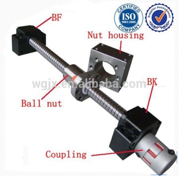 good quality ball screw sfu2505 with end machine matched BK/BF end supports