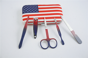 Recycled PET fabric print manicure set