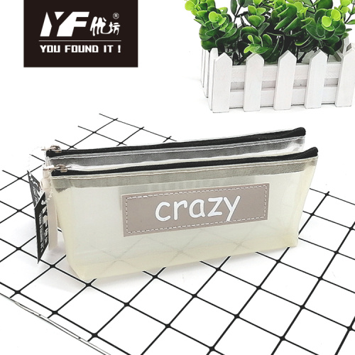 Mesh Pencil Case Custom simple washable visible mesh pencil case Manufactory