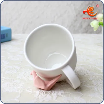 New Bone China Porcelain 330ml White Mug