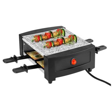 Square barbecue grill for 4 persons