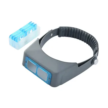 Hands-Free Helmet Magnifier with LED Headlamp - Hot Sale