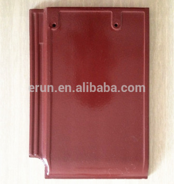 Wuxi hot sale glazed clay roof tile price/ outdoor roofing materials