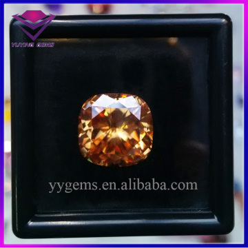 Cushion Cut Synthetic Diamond Champagne Color Lab Moissanite Stone for Luxury Jewelry