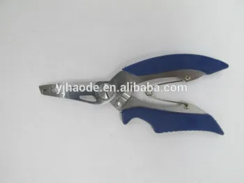 2cr stainless steel multi function wire cutter fish plier, anti-slip handle fish plier tooling