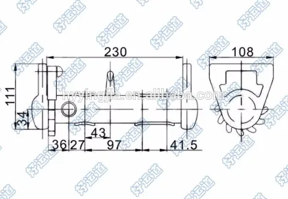 08148 Heavy duty truck trailer body parts weld on winches