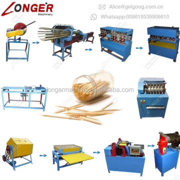 Low Price Toothpick Processing Equipment: Round Wood Sticks Bamboo Skewer Machine