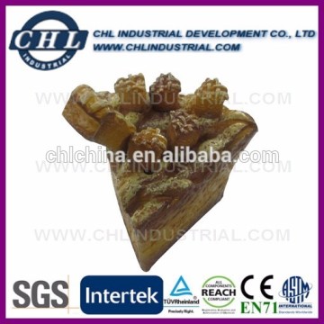 Food shape fruit fork and knife with polyresin handle