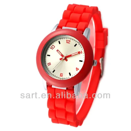2015 high quality watch, women gift sunray dial promotion silicone watch