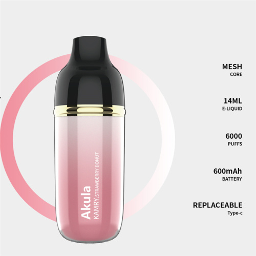 도매 재충전 Kamry Akula 6000 일회용 vape