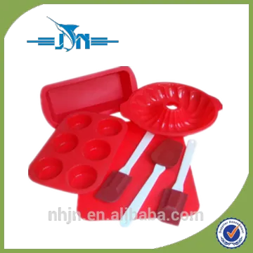silicone 7pcs family baking set,silicone bakeware cookware