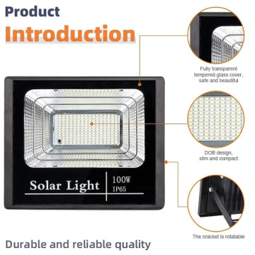 Luz de inundación solar LED comercial y de LED eficiente sostenible