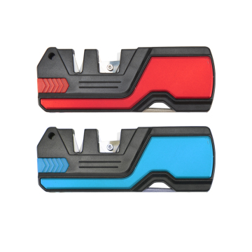 ABS Base Multifunctional Mini Knife Sharpener with Removable Emery Rod