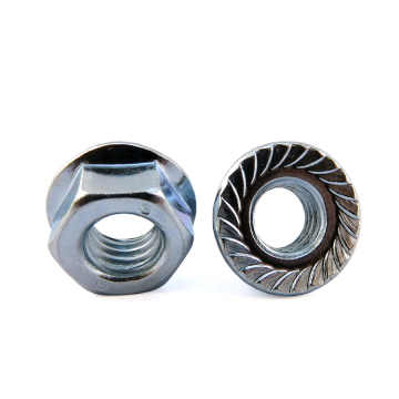 SS304 M3 M4 All Serrated Hex Flange Nut
