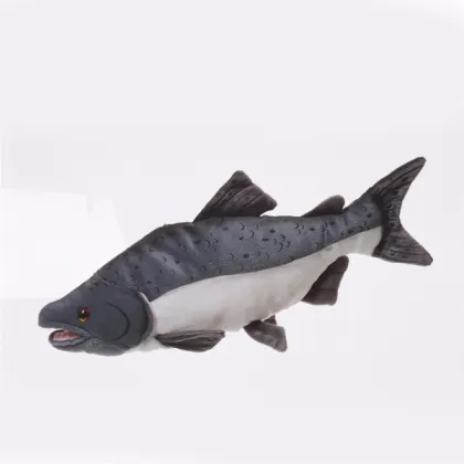 10" Length Stuffed Animal Toy Salmon Plush Fish, Salmon Plush Toy, Plush Toy Salmon