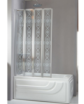 Flexible Folding Bathtub Shower Door for Small Spaces - P-39