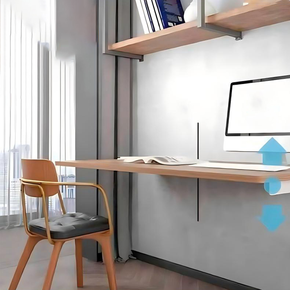 wall mounted height adjustable desk