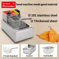 One Tank Electric Fryer Frittier professionelle Tabletop Restaurant Küche Frittiermaschine