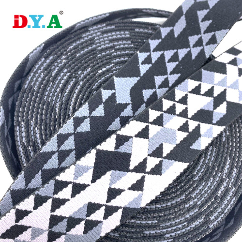 Padrão Jacquard Elastic Band Elastic Nylon Webbing tiras 40mm