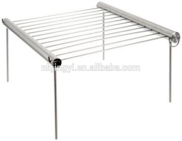outdoor picnic aluminum 304 mini korean barbecue grill