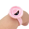 Hot Pink 100pcs Professionell Gripping Lash Lim Ring