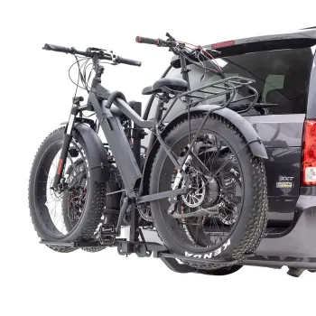 Tiltable 2 E-Bike Rack for RV, SUV, Car - Fits 17-29 Inch Wheels