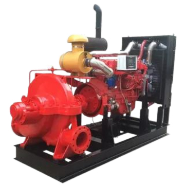 High Efficiency Horizontal Double Suction Diesel Engine Fire Fighting Pumps with Control Panel