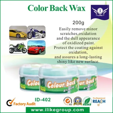 Color Back Car Wax Protection For Automobile , Motor , Furniture