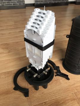 144 cores Fiber optic splice closure