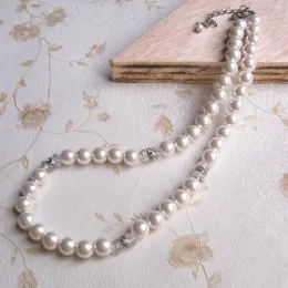 Fake White Pearl Necklace Jewelry