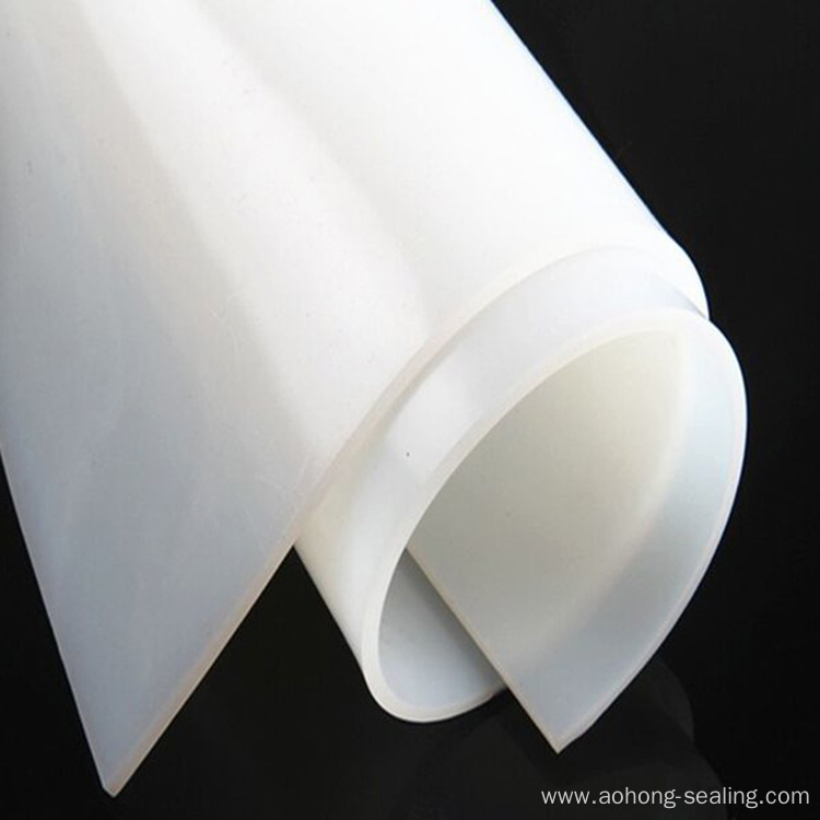 Transparent silicone rubber gasket sheeting
