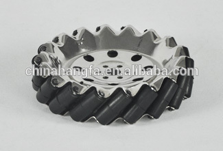 203.2mm steel hub robot arm mecanum wheels