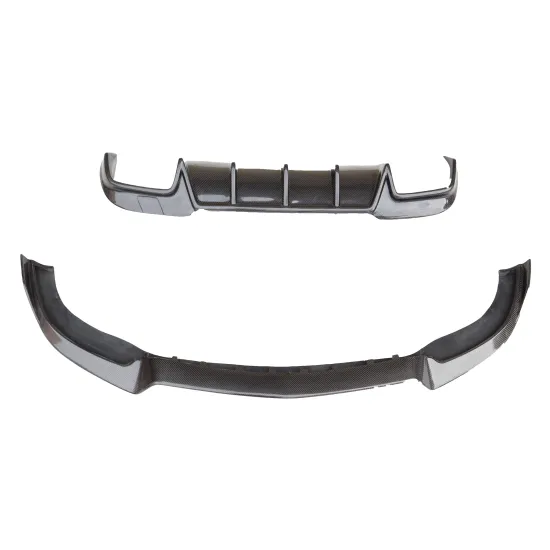 Carbon Fiber Front Lip Spoiler and Rear Diffuser for W212 E63 AMG & W238 E200L/E300L/E320L (2014-2016)