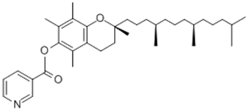 3-Pyridinecarboxylicacid,( 57263463,2R)-3,4-dihydro-2,5,7,8-tetramethyl-2-[(4R,8R)-4,8,12-trimethyltridecyl]-2H-1-benzopyran-6-ylester, rel- CAS 51898-34-1